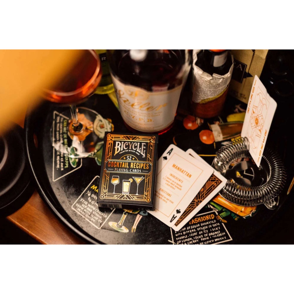 【千葉撲克】現貨 Bicycle 雞尾酒 cocktail recipes 收藏牌 魔術 花切專用牌 單車牌 禮物 紙牌-細節圖5