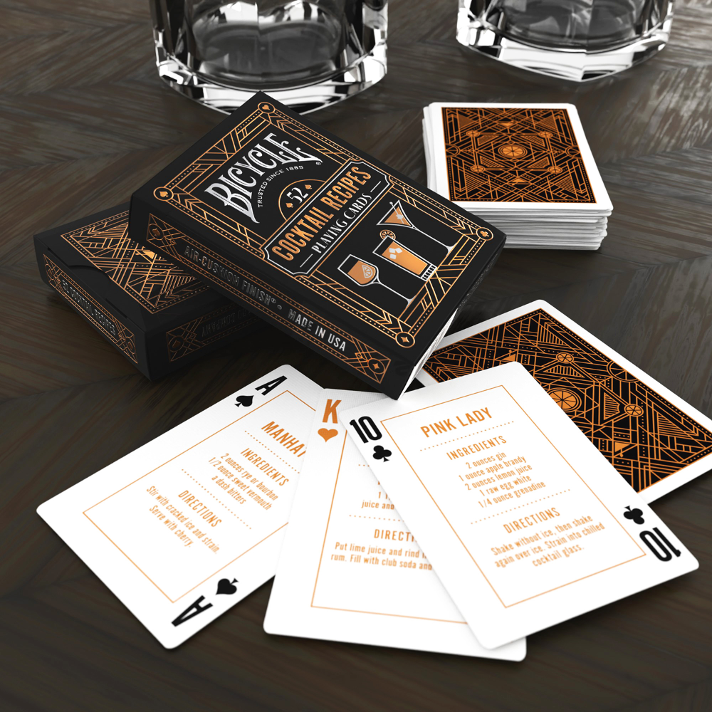 【千葉撲克】現貨 Bicycle 雞尾酒 cocktail recipes 收藏牌 魔術 花切專用牌 單車牌 禮物 紙牌-細節圖7