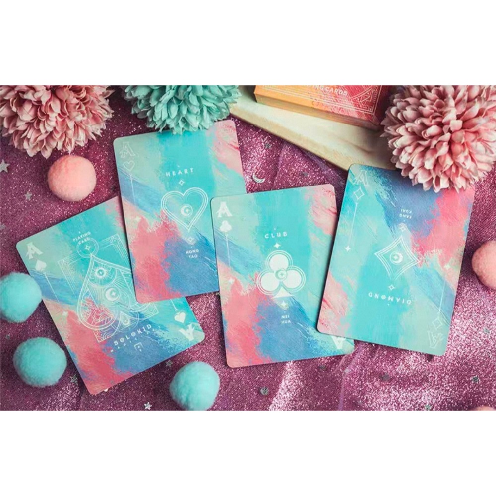 【千葉撲克】現貨 Solokid 虹夢 v4 最新款 彩虹牌 收藏牌 魔術 花切專用牌 單車牌 禮物 紙牌 uspcc-細節圖5