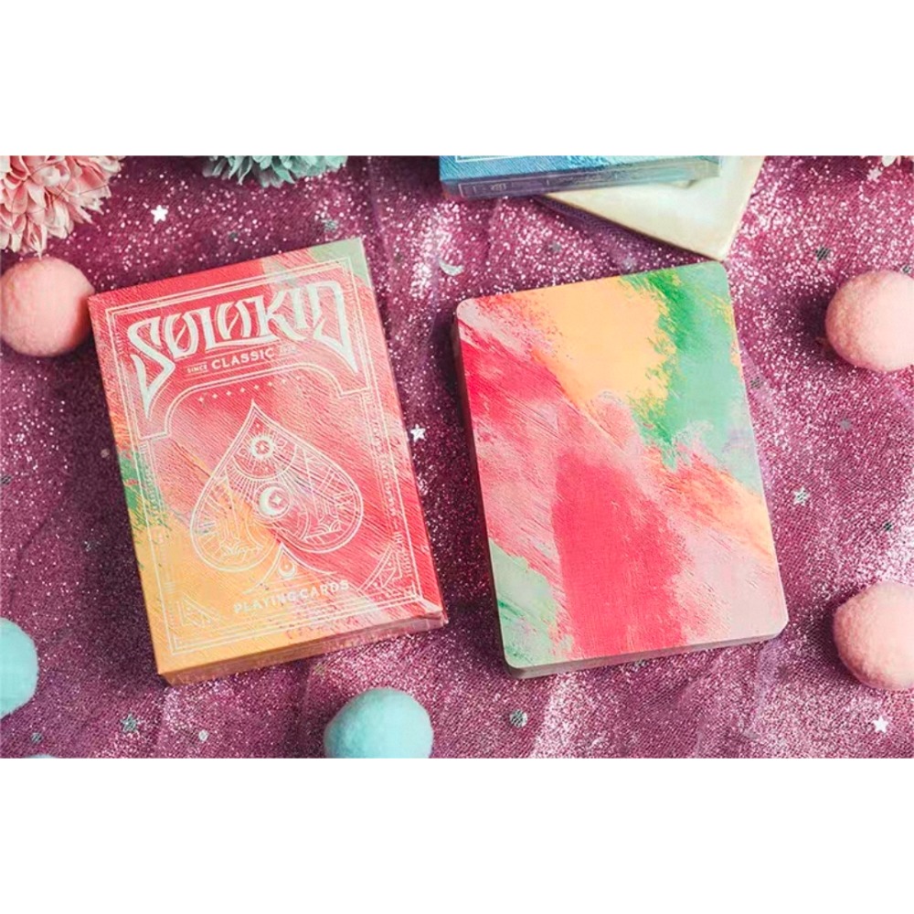 【千葉撲克】現貨 Solokid 虹夢 v4 最新款 彩虹牌 收藏牌 魔術 花切專用牌 單車牌 禮物 紙牌 uspcc-細節圖7