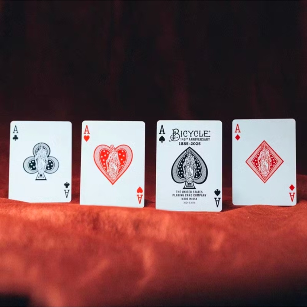 【千葉撲克】現貨 Bicycle 140週年燙金紀念款 單車 花切練習牌 魔術道具 收藏牌 紙牌 uspcc 花切專用牌-細節圖4