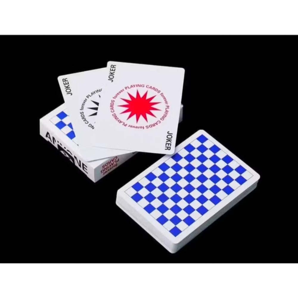 【千葉撲克】現貨 Anyone-forever checkerboard anyone 藍棋盤 棋盤撲克牌 A1撲克牌-細節圖4