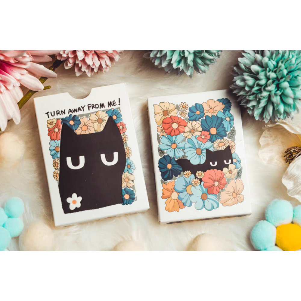 【千葉撲克】現貨 小黑貓撲克牌 標準款 典藏款 貓咪撲克牌 花切撲克牌 練習牌 收藏牌 魔術道具 燙金 uspcc 禮物-細節圖9