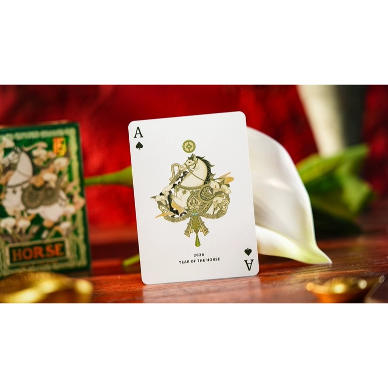 【千葉撲克】現貨 新年 馬年 馬年限定撲克牌 限量 新年禮物 過年 收藏牌 魔術 花切專用牌 單車牌 禮物 紙牌 TCC-細節圖11