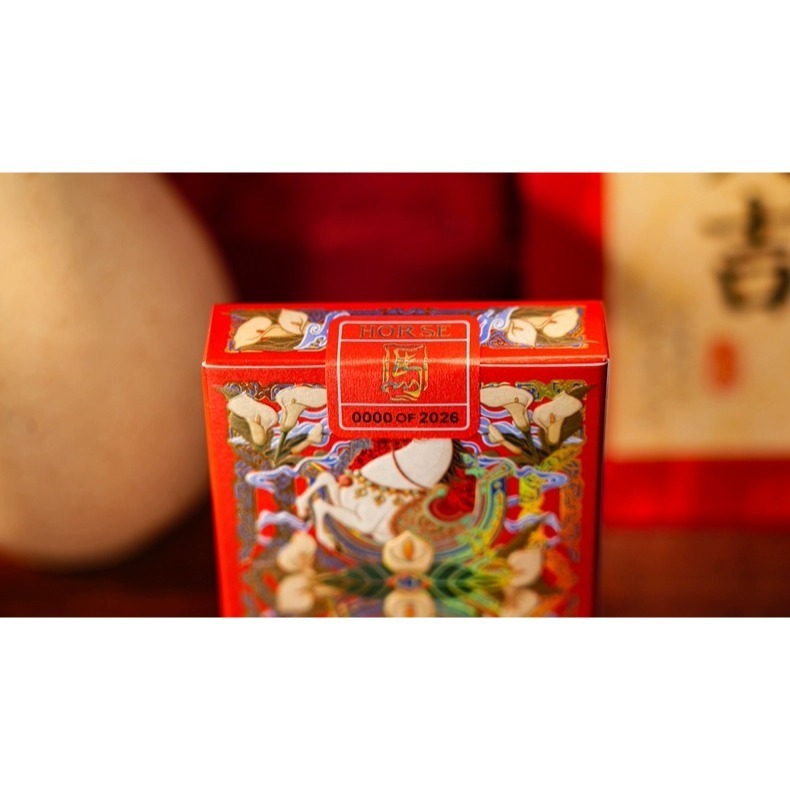 【千葉撲克】現貨 新年 馬年 馬年限定撲克牌 限量 新年禮物 過年 收藏牌 魔術 花切專用牌 單車牌 禮物 紙牌 TCC-細節圖2