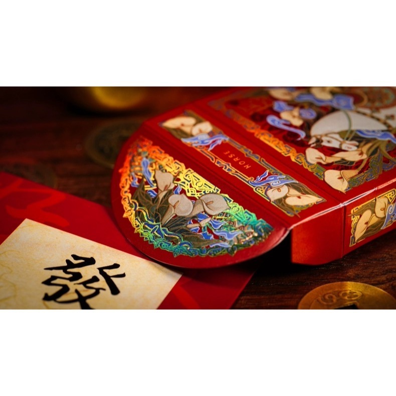 【千葉撲克】現貨 新年 馬年 馬年限定撲克牌 限量 新年禮物 過年 收藏牌 魔術 花切專用牌 單車牌 禮物 紙牌 TCC-細節圖3
