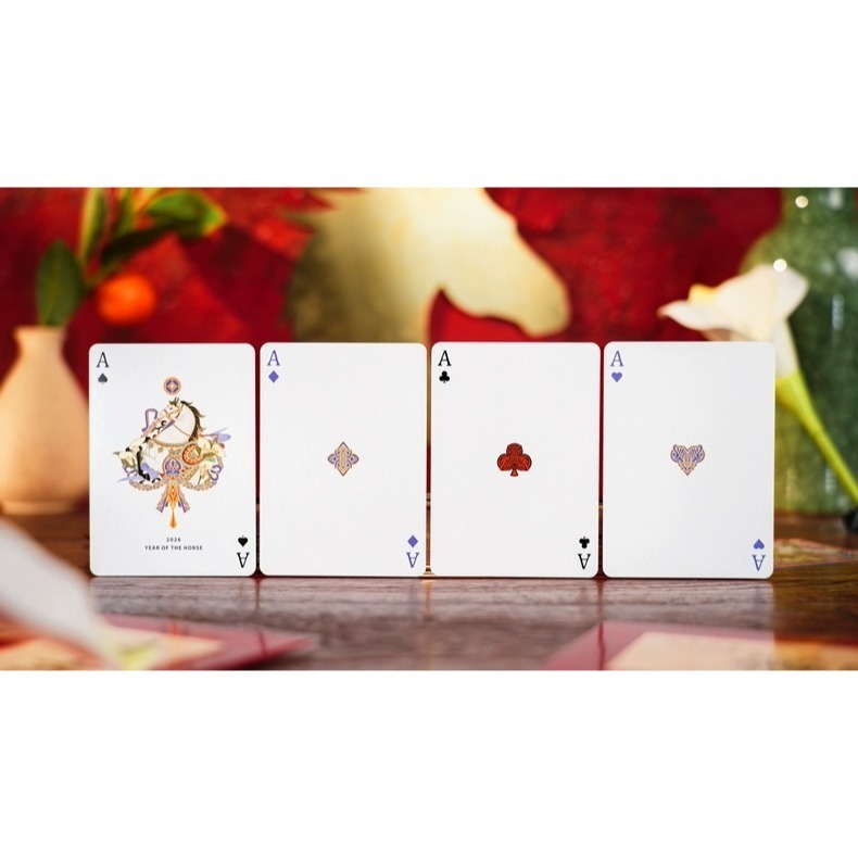 【千葉撲克】現貨 新年 馬年 馬年限定撲克牌 限量 新年禮物 過年 收藏牌 魔術 花切專用牌 單車牌 禮物 紙牌 TCC-細節圖6