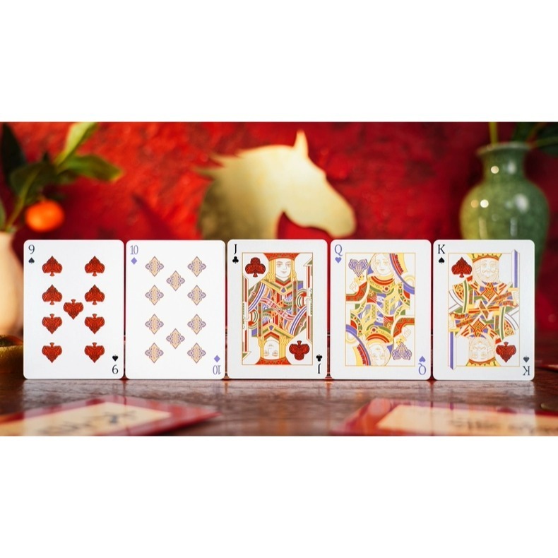 【千葉撲克】現貨 新年 馬年 馬年限定撲克牌 限量 新年禮物 過年 收藏牌 魔術 花切專用牌 單車牌 禮物 紙牌 TCC-細節圖7