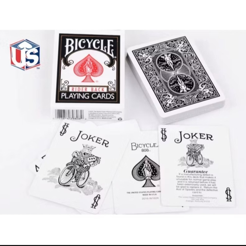 【千葉撲克】現貨 Bicycle 單車牌 黑色 經典款 全網最低價 USPCC black rider back 撲克牌-細節圖6