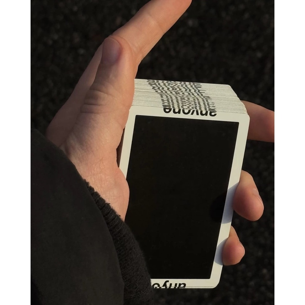 【千葉撲克】現貨 Anyone 黑錯Logo Original bleed logo A1撲克牌 收藏牌 魔術 花切專用-細節圖5