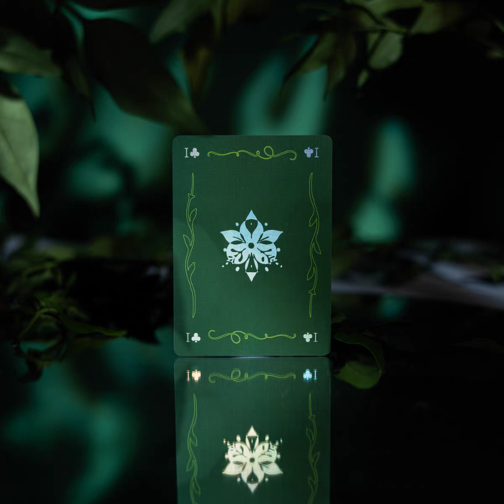 【千葉撲克】現貨 碎鏡 v2 限量1800 broken mirror 樹梢矗立於穹頂之上 綠 收藏牌 魔術 花切專用牌-細節圖7