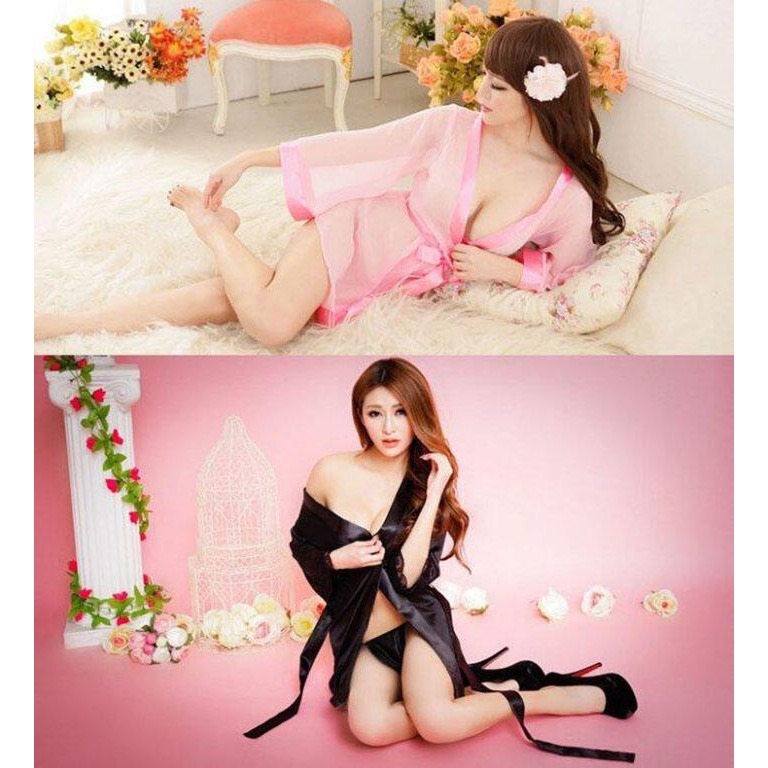 透視連身睡衣 夏季睡衣女 性感睡衣 情趣睡衣 睡衣裙 冰絲睡衣 中袖蕾絲睡衣 家居服 連身睡裙 睡袍 居家睡衣 緞面睡衣-細節圖6