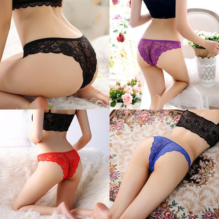 日系緹花刺繡蕾絲性感內褲 無痕三角褲 女內褲 中低腰內褲 情趣丁字褲 蕾絲內褲 美臀 誘惑 內褲女生 透明內褲 網紗內褲-細節圖3