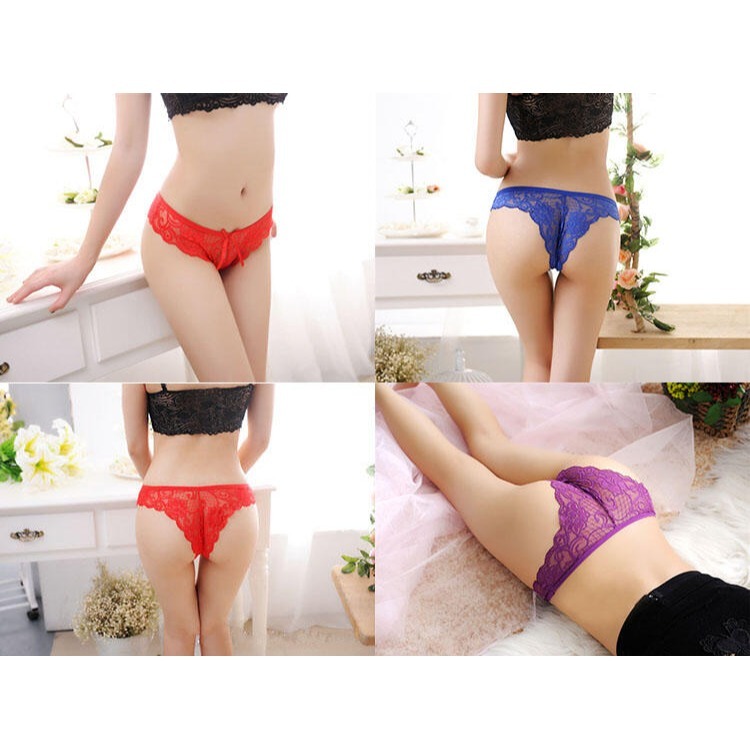 日系緹花刺繡蕾絲性感內褲 無痕三角褲 女內褲 中低腰內褲 情趣丁字褲 蕾絲內褲 美臀 誘惑 內褲女生 透明內褲 網紗內褲-細節圖5