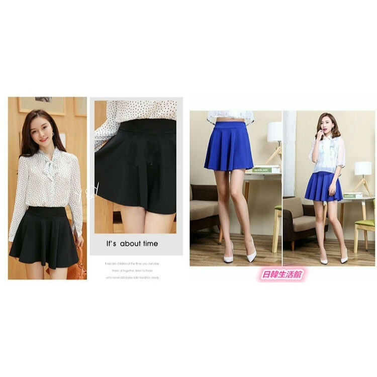 純色百搭顯瘦短裙 太陽裙 百摺短裙 韓系服飾 a字短裙 蓬蓬裙迷你裙 韓國女裝 波浪裙半身裙 百褶裙 性感短裙 女生裙子-細節圖5