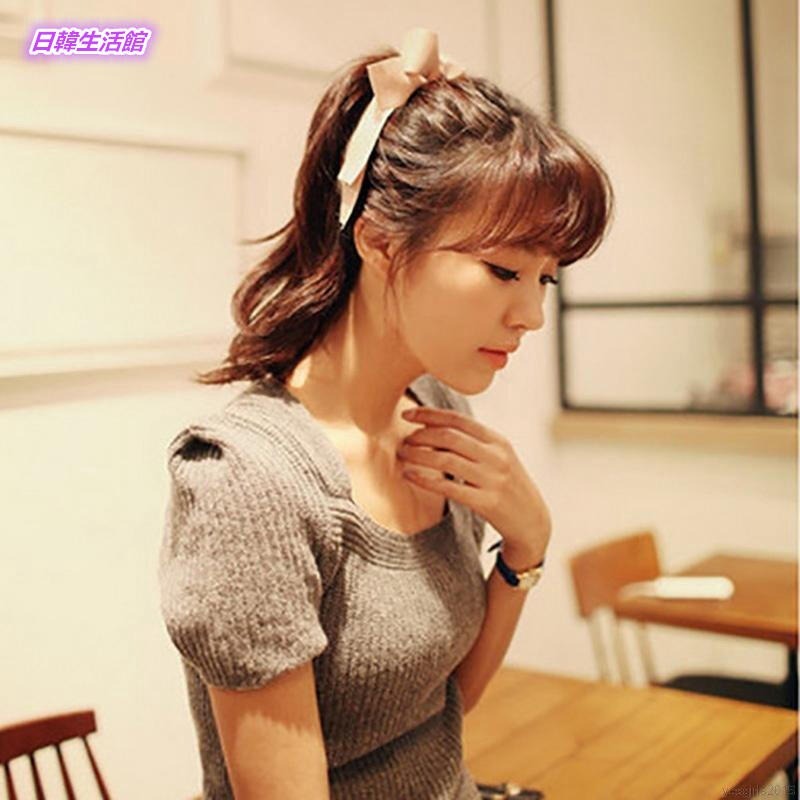 韓國流行髮飾 蝴蝶結髮繩 韓系髮圈 氣質馬尾髮圈 彈力髮束 蝴蝶結髮圈 馬尾髮束 韓款優雅髮飾 緞帶蝴蝶結髮束 韓版頭飾-細節圖6