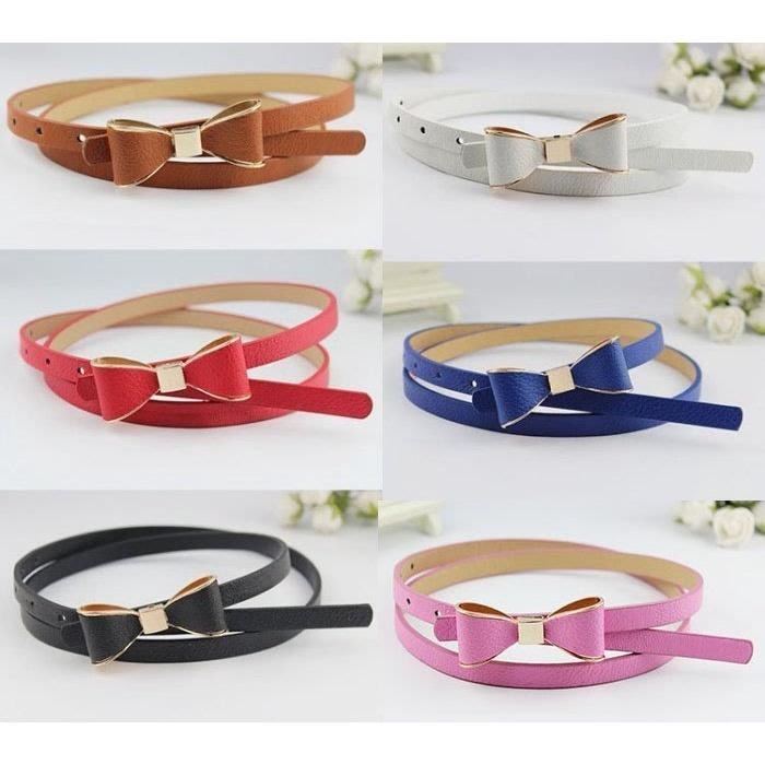 韓國流行服飾配件 甜美淑女風腰帶 蝴蝶結皮帶 韓系氣質腰帶 女生皮帶 造型皮帶 細皮帶腰封 連身裙裝飾皮帶 日系時尚皮帶-細節圖7