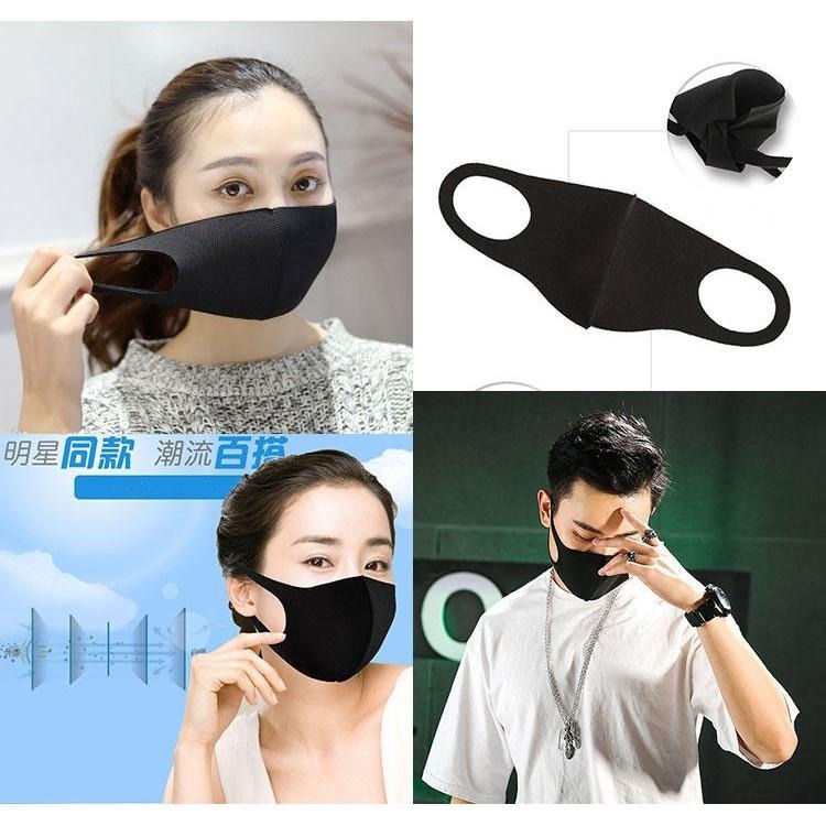 日韓明星同款時尚黑色口罩 透氣輕薄口罩 3D口罩立體口罩 情侶口罩 防塵防曬口罩 薄款口罩 造型口罩 水洗口罩可清洗口罩-細節圖3