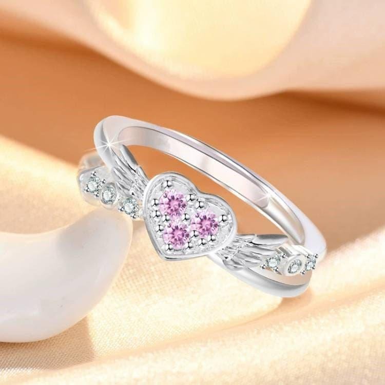 愛神邱比特之箭情侶對戒 韓版水鑽戒指 心吻指尖戒指 開口可調節戒指 翅膀戒指愛心戒指 情侶戒指 男女戒指飾品 情人節禮物-細節圖6