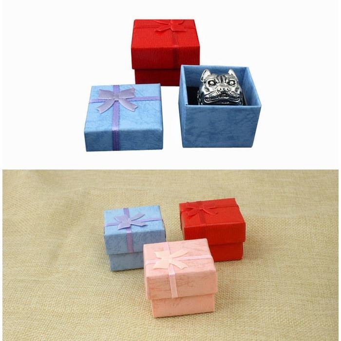 戒指盒 蝴蝶結首飾盒 禮品盒 飾品盒 高硬度 小盒子 送禮自用包裝盒 項鍊盒 耳環收納盒 珠寶盒 硬盒 首飾配件盒 禮盒-細節圖3