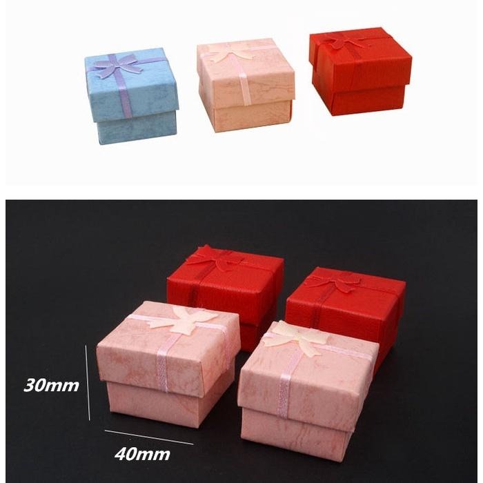 戒指盒 蝴蝶結首飾盒 禮品盒 飾品盒 高硬度 小盒子 送禮自用包裝盒 項鍊盒 耳環收納盒 珠寶盒 硬盒 首飾配件盒 禮盒-細節圖4