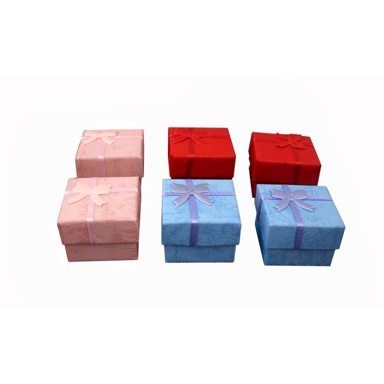 戒指盒 蝴蝶結首飾盒 禮品盒 飾品盒 高硬度 小盒子 送禮自用包裝盒 項鍊盒 耳環收納盒 珠寶盒 硬盒 首飾配件盒 禮盒-細節圖5