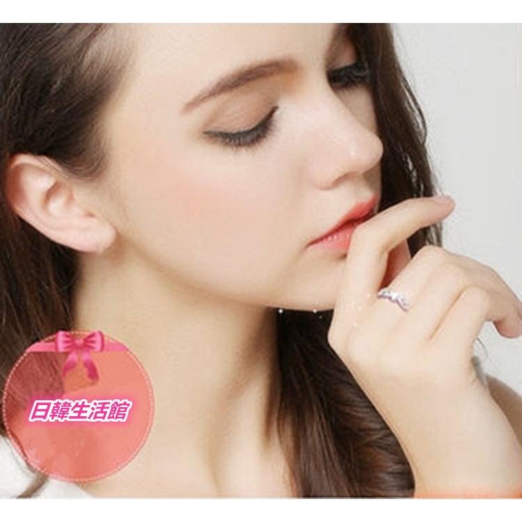 天使翅膀戒指 韓風首飾 女生戒指 活圍戒指 可調戒指 水晶鋯石戒指 韓國流行飾品 天使之翼戒指 銀飾 潮流指環 氣質銀戒-細節圖3