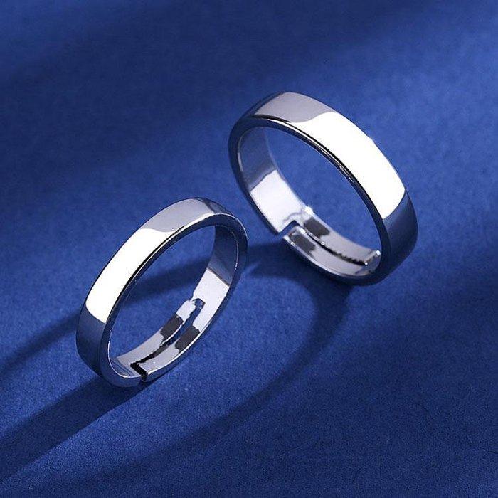 光面戒指 銀戒指 情侶戒指 男女對戒 素面戒指 可調式戒指 開口戒指 銀飾 活口戒指 亮面戒指 尾戒 情人閨蜜戒指 飾品-細節圖7