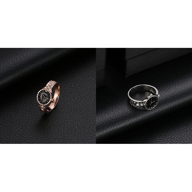 歐美風創意手錶形戒指 流行個性飾品 情侶戒指 指環 手錶造型戒指 男女時尚戒指 手錶戒指 水鑽戒指 閨蜜戒指 日韓生活館-細節圖5