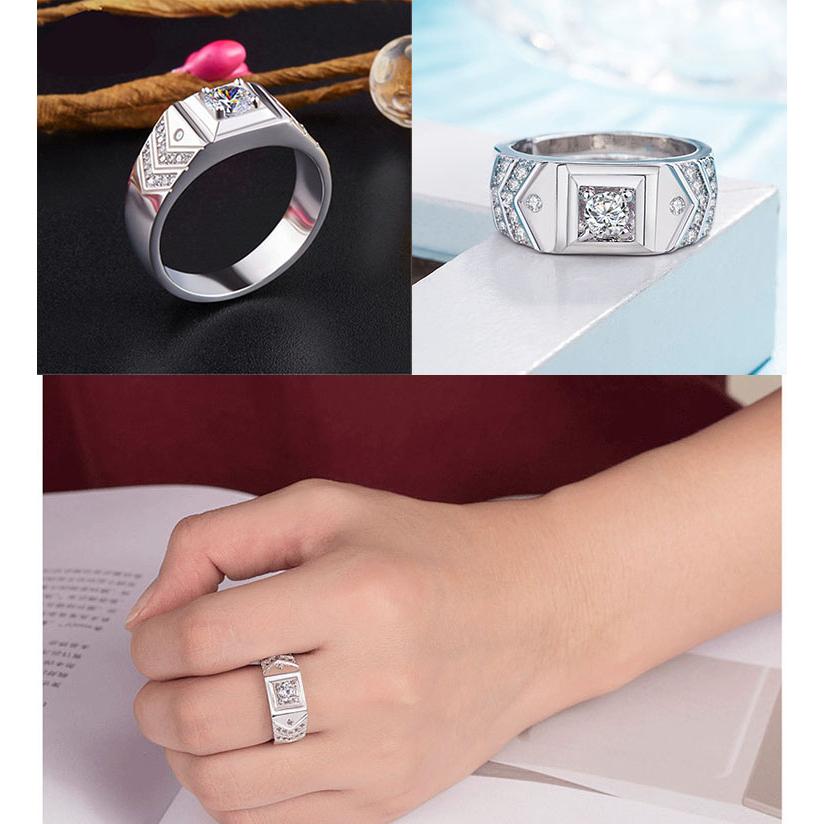 男生戒指 V形開口戒指 霸氣男戒 鋯石戒指 男士寬版戒指 戒圍可調節戒指 男性飾品 銀戒指 仿真鑽石戒指 活圍戒指 銅飾-細節圖4