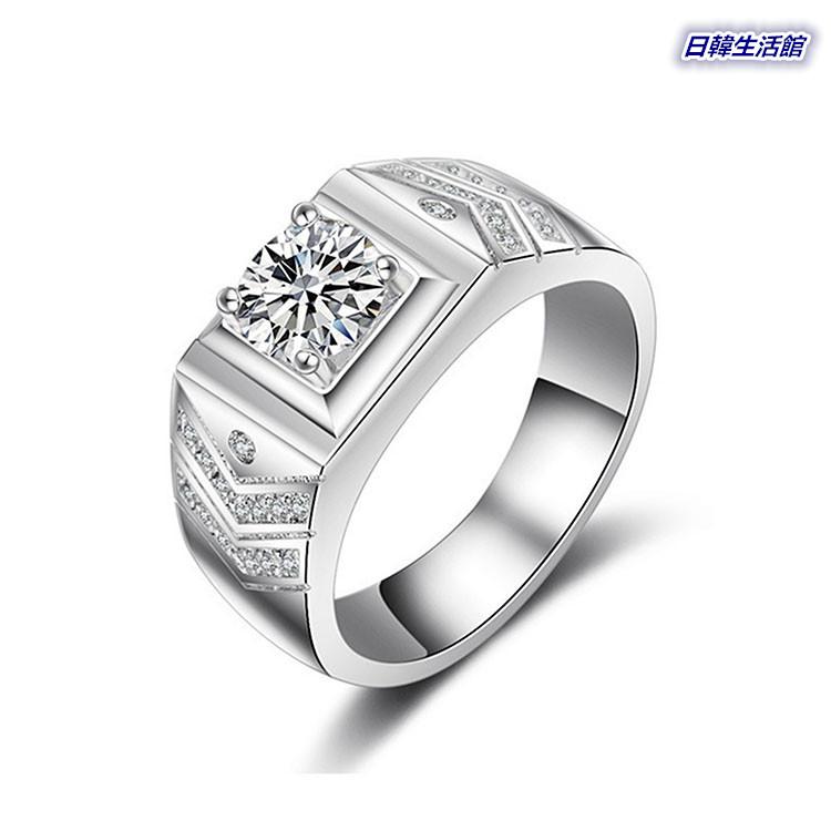 男生戒指 V形開口戒指 霸氣男戒 鋯石戒指 男士寬版戒指 戒圍可調節戒指 男性飾品 銀戒指 仿真鑽石戒指 活圍戒指 銅飾-細節圖9