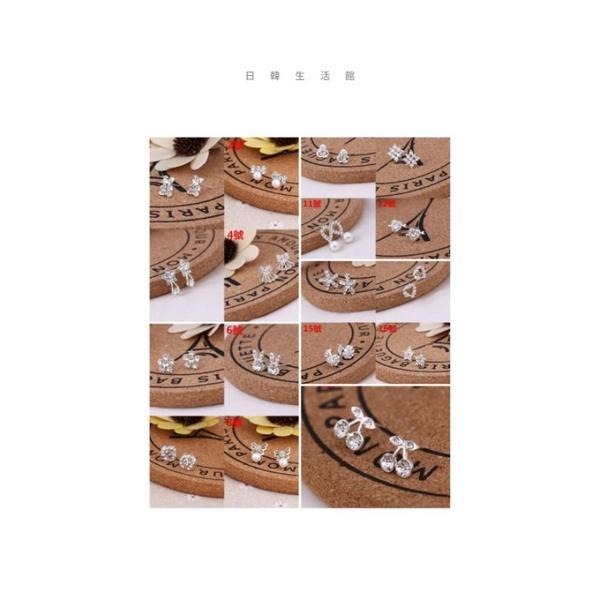 韓版精美耳環 珍珠耳環 閃鑽耳釘 多款造型耳環 鋯石耳環 水鑽耳環 氣質百搭耳飾 韓式耳環 水晶耳環 韓國飾品 韓系首飾-細節圖6