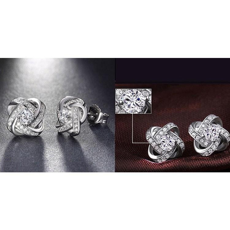 四葉草耳釘 氣質韓國耳飾 閃亮水鑽耳環 歐美流行飾品 鋯石耳環 幸福四葉草耳環 幸運草耳環 高貴閃耀滿鑽耳環 日韓生活館-細節圖9