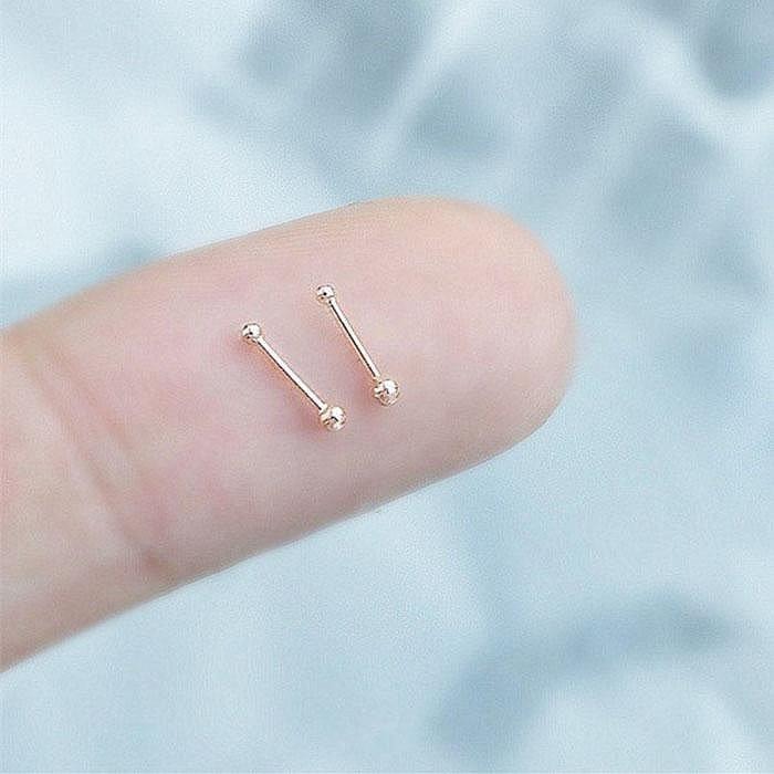 925純銀耳環 雙頭圓珠耳棒 防掉圓球啞鈴耳骨釘 純銀耳釘 養耳針 睡覺耳環 預防耳洞閉合 養耳洞防過敏 隱形耳針養耳棒-細節圖3
