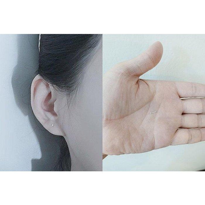 925純銀耳環 雙頭圓珠耳棒 防掉圓球啞鈴耳骨釘 純銀耳釘 養耳針 睡覺耳環 預防耳洞閉合 養耳洞防過敏 隱形耳針養耳棒-細節圖4
