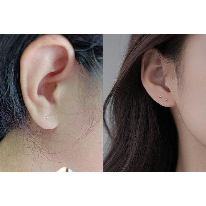 925純銀耳環 雙頭圓珠耳棒 防掉圓球啞鈴耳骨釘 純銀耳釘 養耳針 睡覺耳環 預防耳洞閉合 養耳洞防過敏 隱形耳針養耳棒-細節圖6