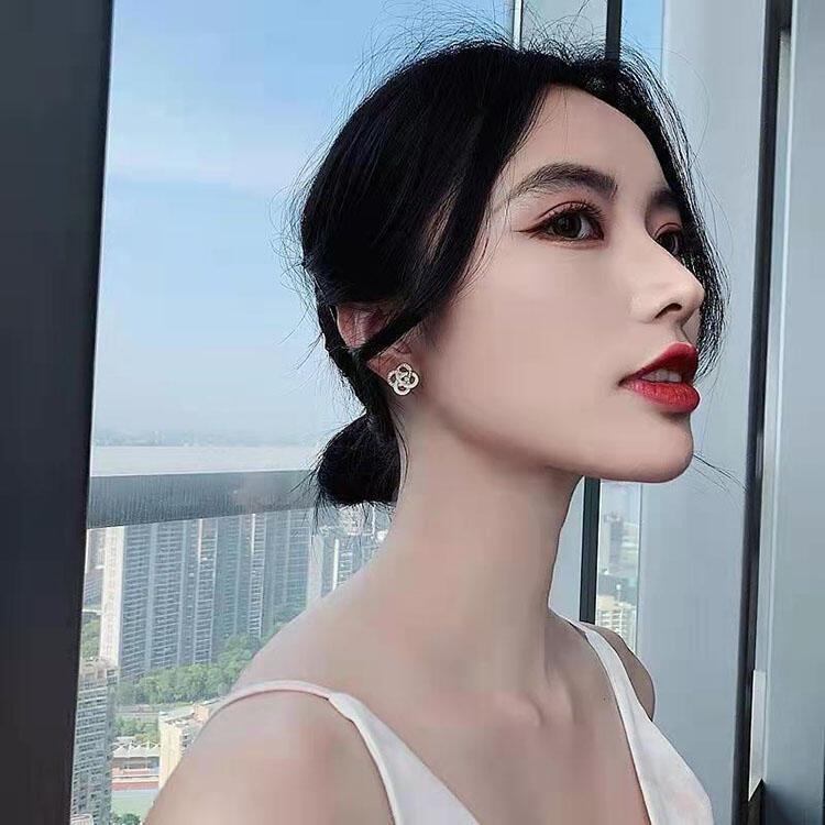 幸運四葉草耳環 韓國簡約氣質耳飾 宮廷風耳環 輕奢高級感鑲鑽耳釘 花朵耳環 小香風耳環 時尚百搭飾品 古風耳環 圓圈耳環-細節圖6