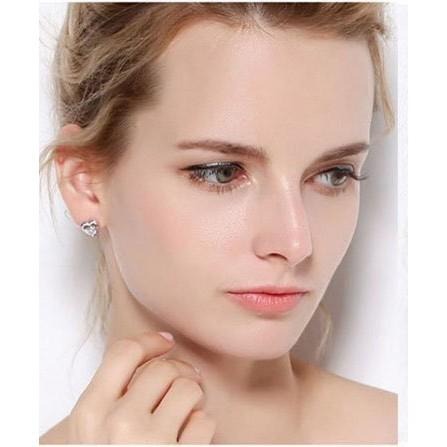 [日韓生活館] 愛心水晶耳環 精緻耳飾品 流行飾品水鑽耳釘 韓系時尚銀飾品 單邊耳飾品 日韓小巧飾品 優雅美女氣質首飾-細節圖4