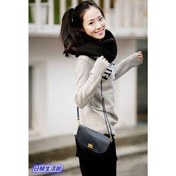 日韓生活館 情侶圍巾 保暖圍巾 圍脖 男圍巾 女圍巾 針織圍巾 純色圍巾 套頭圍巾 頸圍巾 脖套 毛線圍巾 韓國潮流圍巾-細節圖5