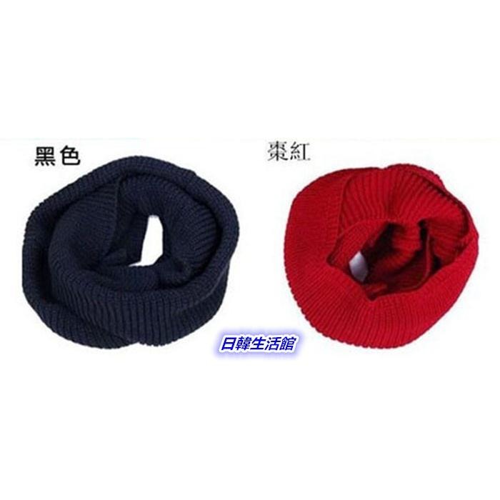 日韓生活館 情侶圍巾 保暖圍巾 圍脖 男圍巾 女圍巾 針織圍巾 純色圍巾 套頭圍巾 頸圍巾 脖套 毛線圍巾 韓國潮流圍巾-細節圖8
