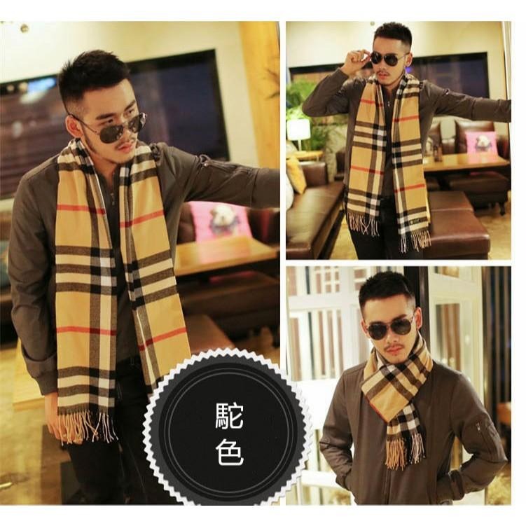 條紋格子圍巾 經典英倫風長圍巾 薄款圍巾 針織毛線圍巾 仿羊絨流蘇圍巾 男女情侶圍巾 秋冬保暖圍巾 圍脖 格紋圍巾 披肩-細節圖3