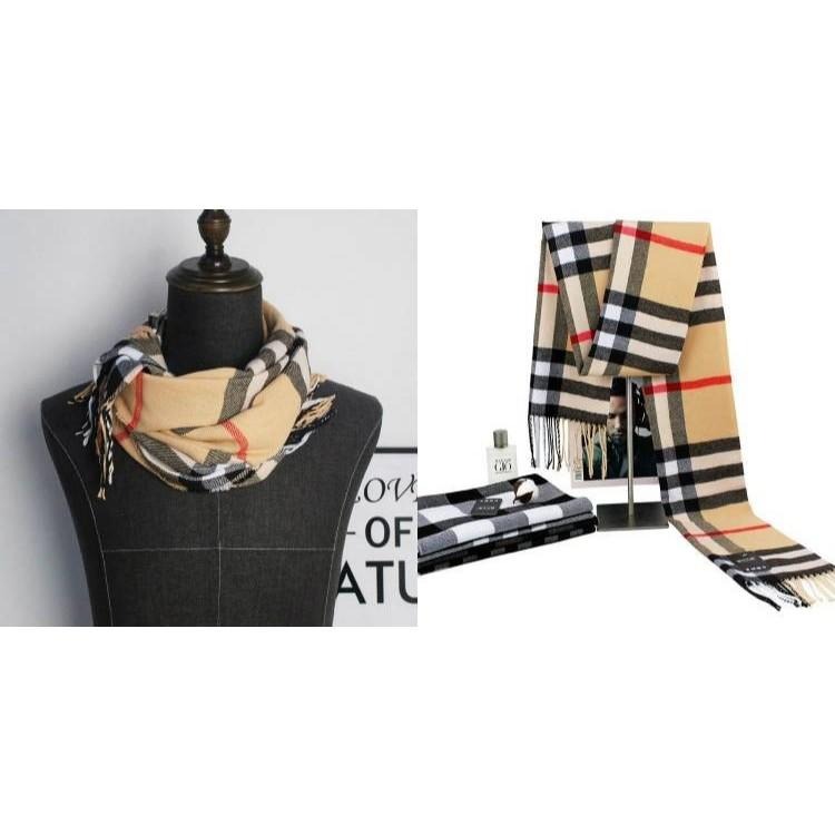 條紋格子圍巾 經典英倫風長圍巾 薄款圍巾 針織毛線圍巾 仿羊絨流蘇圍巾 男女情侶圍巾 秋冬保暖圍巾 圍脖 格紋圍巾 披肩-細節圖6