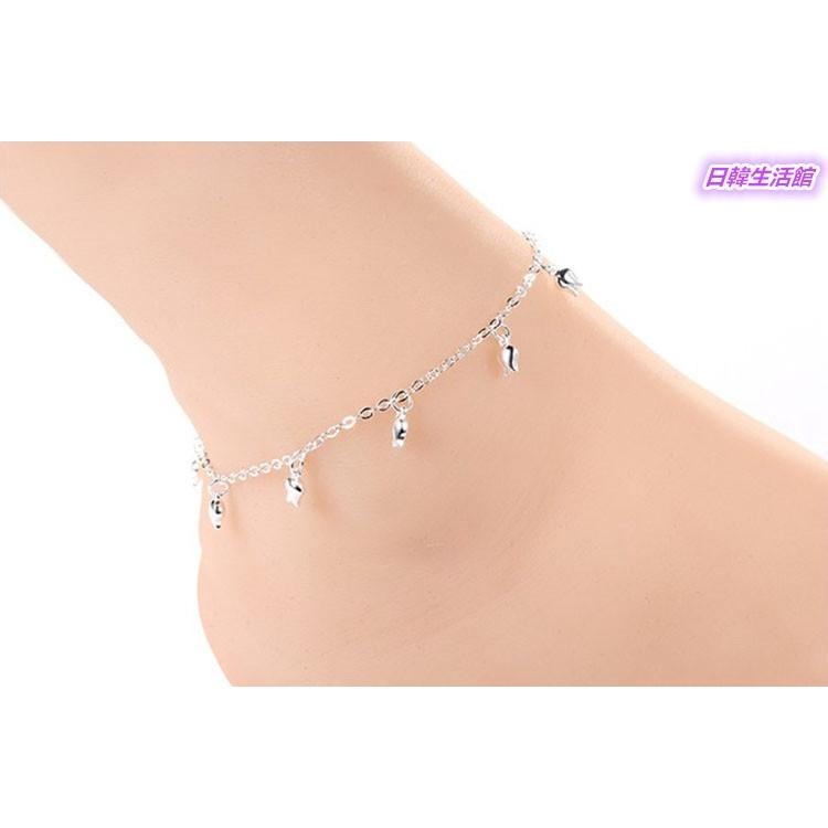 韓風時尚女性飾品 可愛花朵腳鍊 氣質腳環 韓國首飾 銀腳鍊 玫瑰花腳鍊 日系潮流精品 銀飾 腳鏈 小花腳鍊 腳飾 足鍊-細節圖3