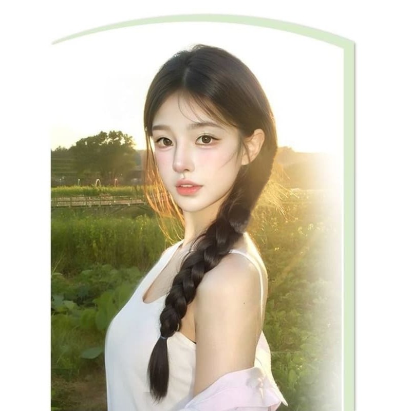 假髮辮 麻花辮 雙馬尾髮辮 自然仿真髮辮子 中式假髮辮子 編髮器髮飾 古風長髮辮 側邊馬尾辮 少女麻花長辮 拳擊辮 髮片-細節圖8