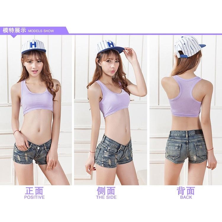 韓版防走光打底內衣 運動內衣 帶胸墊無鋼圈內衣 背心內衣 莫代爾無痕內衣 工字背心 瑜珈內衣 抹胸小可愛小背心 健身內衣-細節圖6
