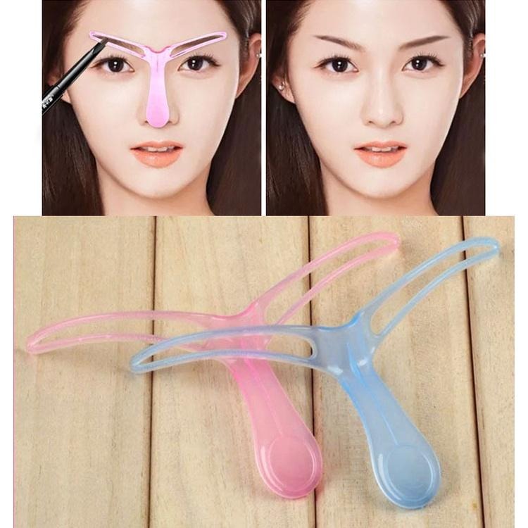 日韓生活館 畫眉毛輔助器 修眉卡 畫眉神器 台灣現貨 完美眉型印眉卡 一字眉 平眉 立體畫眉卡 日系美容造型工具 畫眉器-細節圖2