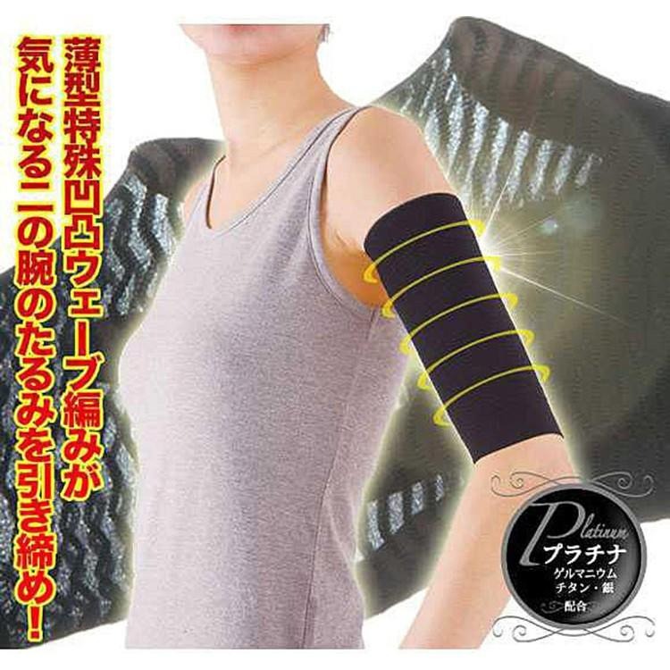 日韓生活館 日本螺旋塑身加壓手臂護腕套 手臂塑臂套束套 健身 束臂帶 收緊雙臂套 蝴蝶袖 手臂套 女生用品現貨 手臂束套-細節圖3