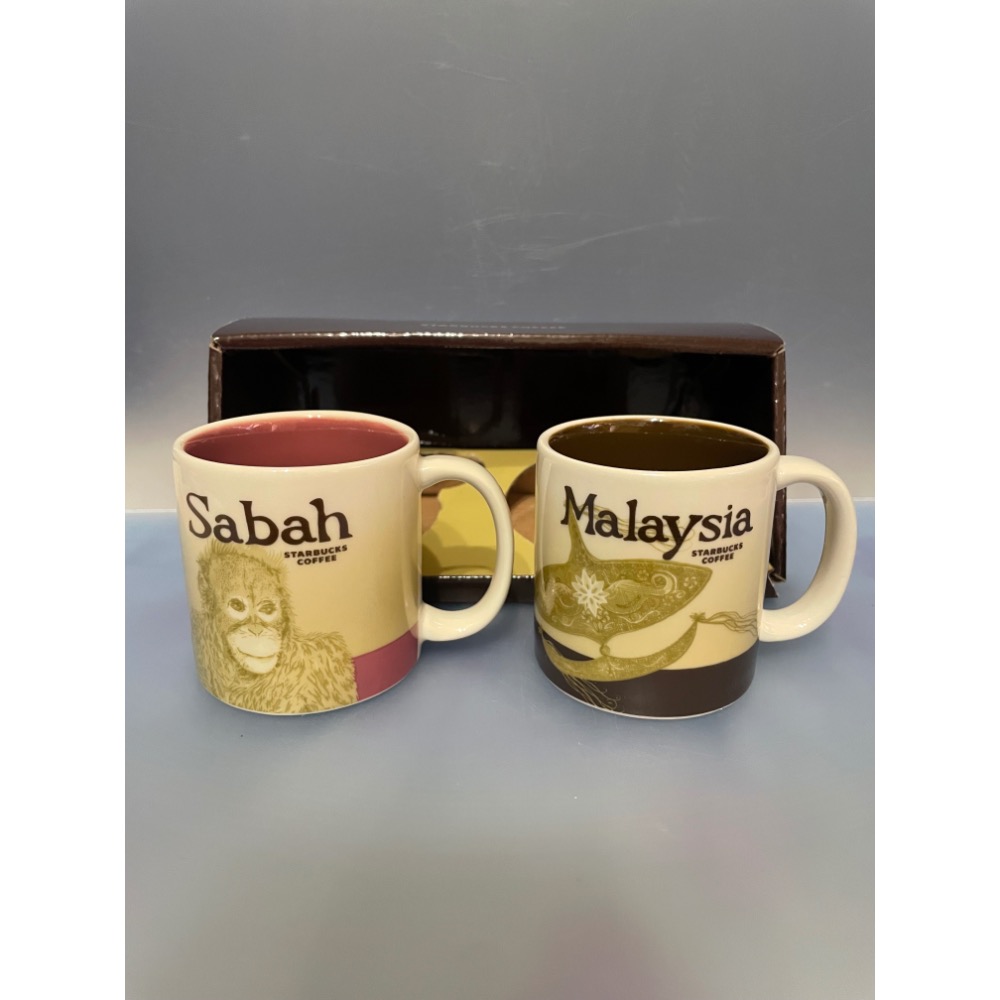 星巴克 馬來西亞 沙巴 正品 吉隆坡 旅遊購入 絕版品 城市杯 迷你杯 YAH BTS Sabah malaysia-細節圖2