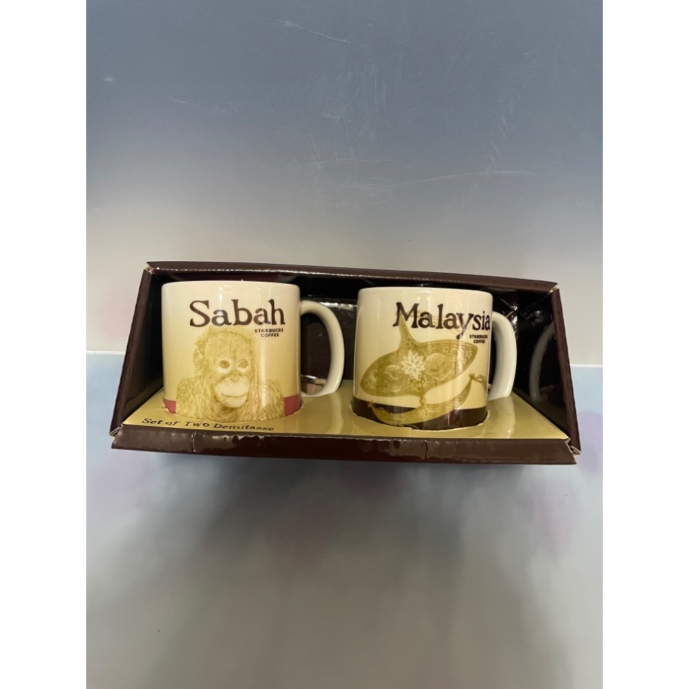 星巴克 馬來西亞 沙巴 正品 吉隆坡 旅遊購入 絕版品 城市杯 迷你杯 YAH BTS Sabah malaysia-細節圖8