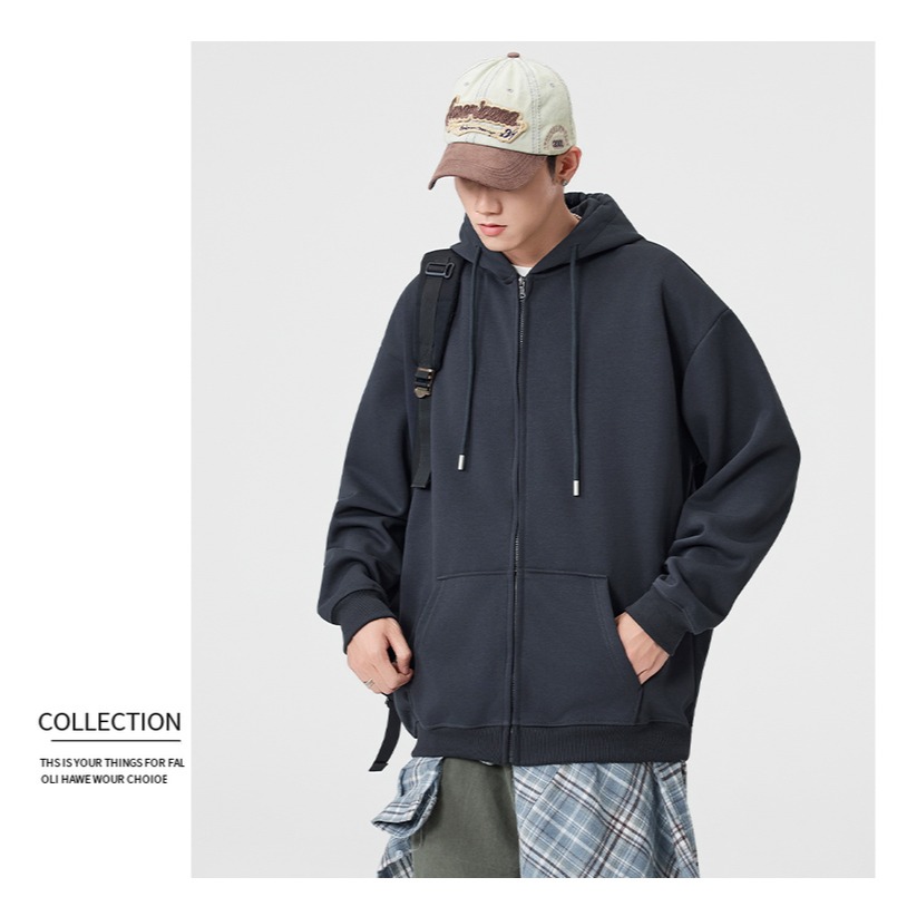 <預購>男裝款დ重磅棉中性款連帽外套(3色)-細節圖6